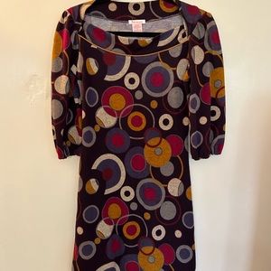 MOD print dress - Fire Los Angeles - size Small